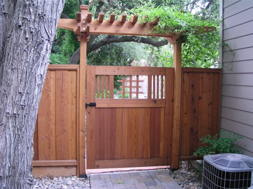 Chinese Redwood Gate